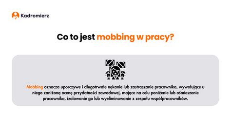 Grafika przedstawiająca przykłady zachowań mobbingowych