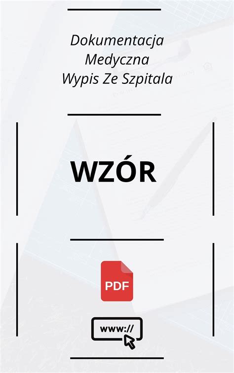 Wzór zaświadczenia ze szpitala