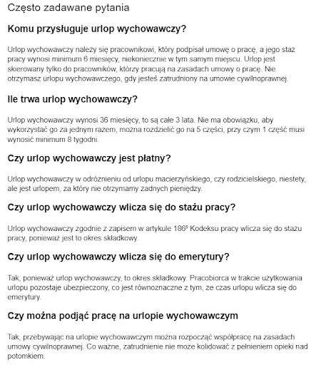 Urlop wychowawczy a prawa pracownicze