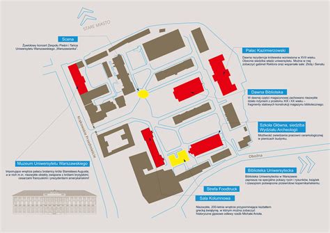Mapa kampusu Akademii Humanistyczno-Ekonomicznej w Łodzi