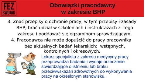 Plakat informujący o prawach pracownika w zakresie BHP