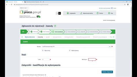 Proces rejestracji elektronicznej w urzędzie pracy