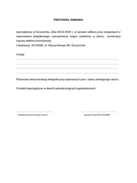 Ilustracja przedstawiająca umowę o dzieło i protokół odbioru