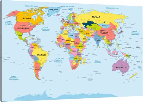 Mapa świata z zaznaczonymi oddziałami Marsh McLennan