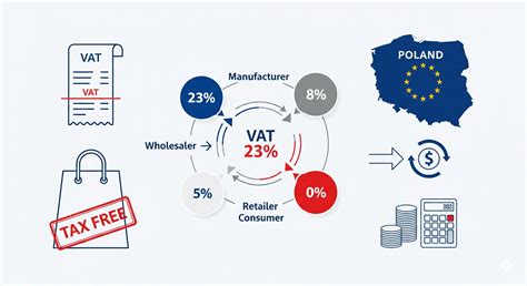 Schemat stawek VAT w Polsce