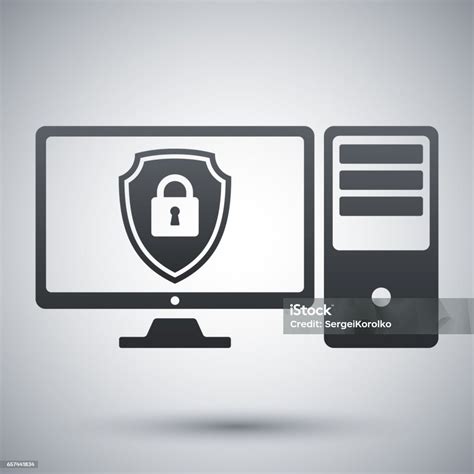 Ikona komputera z symbolem pracy i dokumentu