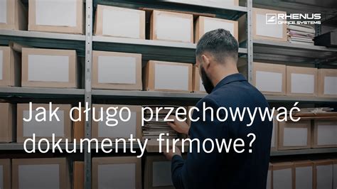 Schemat okresów przechowywania dokumentów