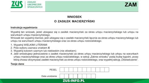 Grafika przedstawiająca wymagane dokumenty do zasiłku macierzyńskiego