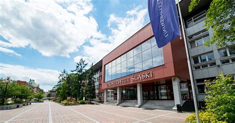 Obraz przedstawiający budynek Uniwersytetu Śląskiego