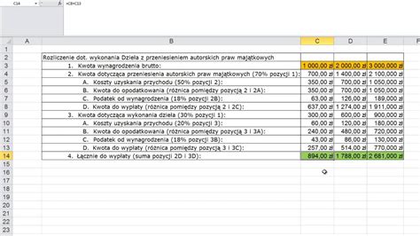 Kalkulacja wynagrodzenia netto z umowy zlecenia