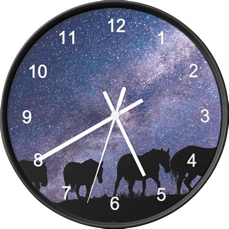 Ilustracja przedstawiająca zegar z godzinami nocnymi