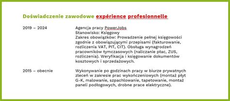 Przykład profilu zawodowego