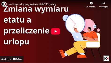 Infografika pokazująca jak obliczyć urlop przy zmianie wymiaru etatu w ciągu roku.