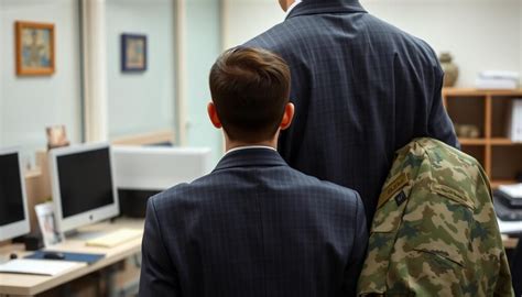 Pracownik na służbie wojskowej