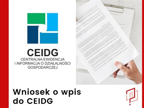 Rejestracja działalności gospodarczej w CEIDG