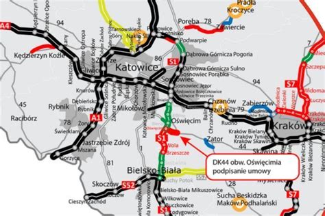 Mapa Oświęcimia z zaznaczonymi lokalizacjami cukierni