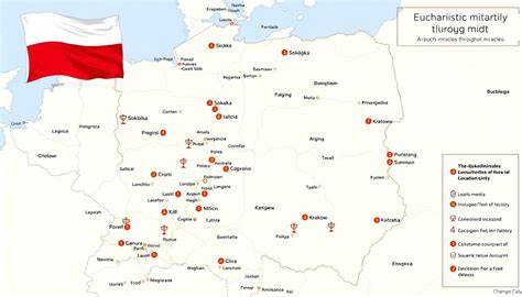 Mapa z zaznaczonymi siedzibami POB w Polsce
