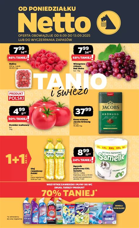 Przykładowa gazetka promocyjna sklepu Netto
