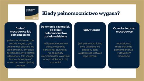 Rodzaje pełnomocnictw