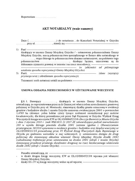 Akt notarialny