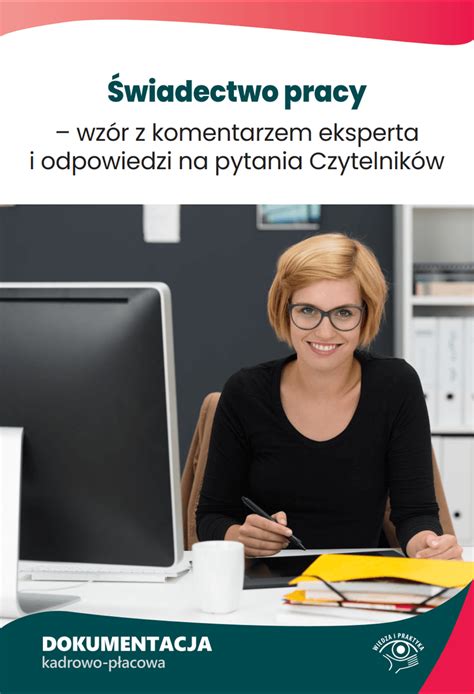Ilustracja przedstawiająca świadectwo pracy