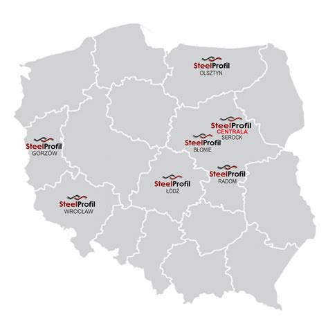Mapa pokazująca lokalizacje biur firm doradczych