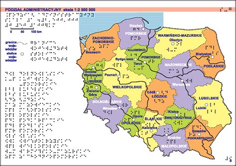 Mapa Polski z zaznaczonymi powiatami z największym deficytem pracowników budowlanych