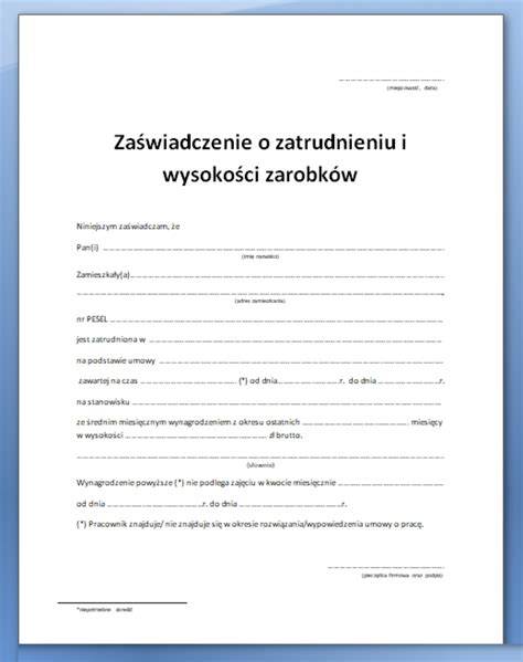 Ilustracja przedstawiająca druk zaświadczenia o zarobkach
