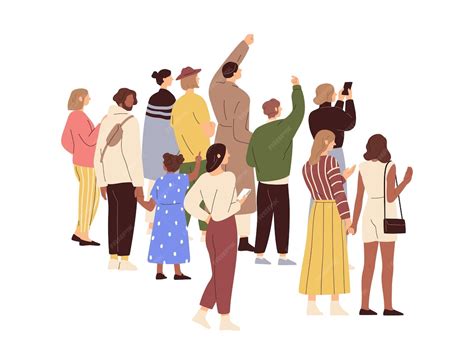 Ilustracja przedstawiająca grupę ludzi wchodzących do budynku związków zawodowych