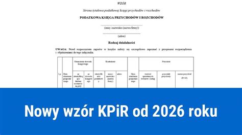 Schemat prezentujący różne kolumny KPiR
