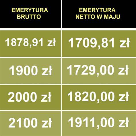 Tabela porównująca masę netto, brutto i tarę
