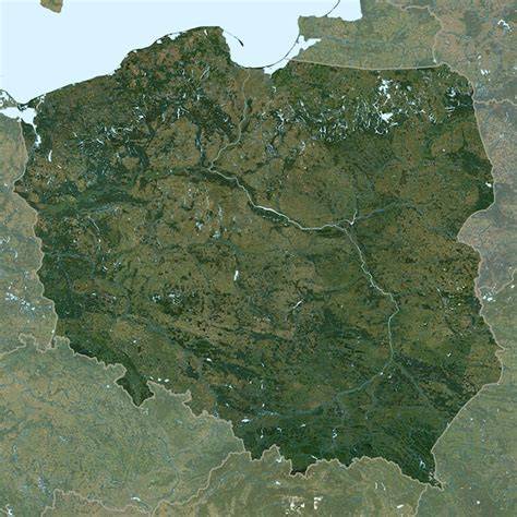 Mapa Doliny Lotniczej z zaznaczonym Rzeszowem i okolicami
