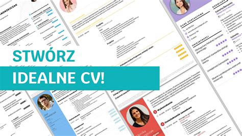 Ilustracja przedstawiająca proces tworzenia CV w kreatorze online