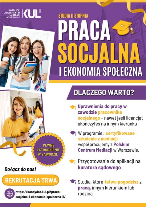 Infografika przedstawiająca wyzwania i możliwości w zawodzie pracownika socjalnego