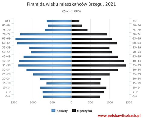 Piramida wieku mieszkańców Nowej Rudy