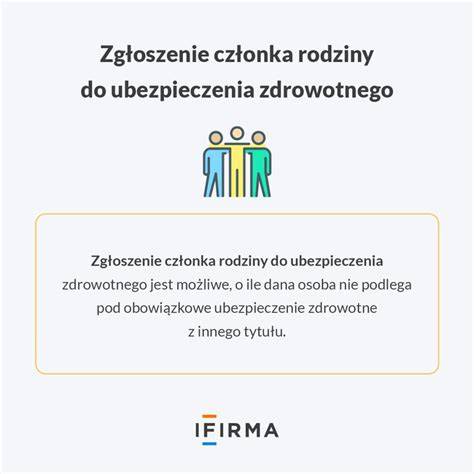 Schemat zgłaszania członków rodziny do ubezpieczenia zdrowotnego