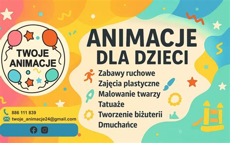 Animator prowadzący zajęcia dla dzieci