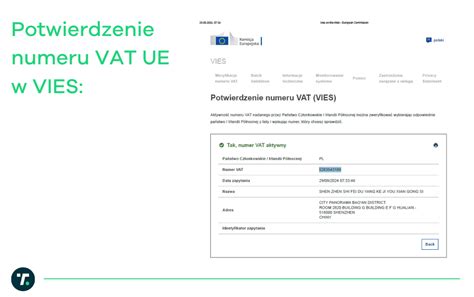 Identyfikacja kontrahenta VAT-UE