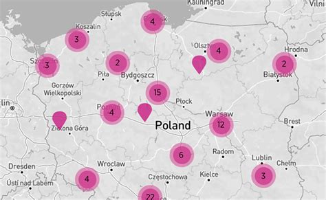 Mapa z zaznaczonymi plenerami serialu 