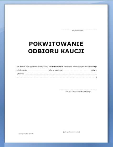 Dokument pokwitowania