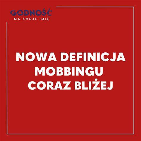 Grafika przedstawiająca definicję mobbingu