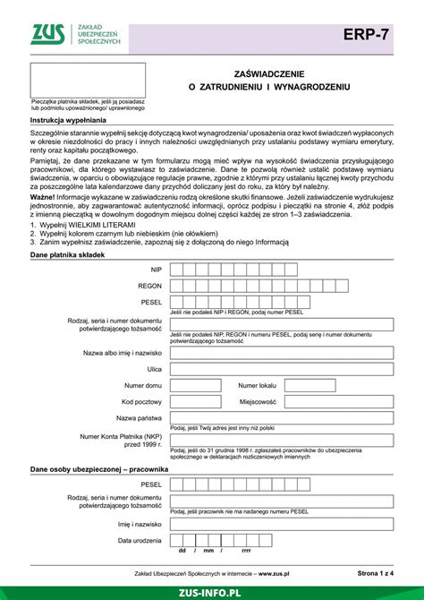 Dokumenty ZUS