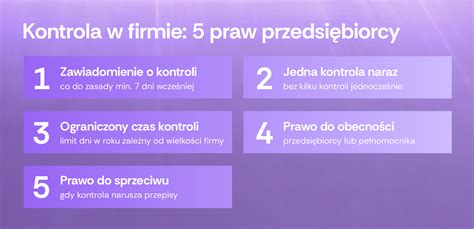 Infografika przedstawiająca prawa i obowiązki podczas kontroli podatkowej