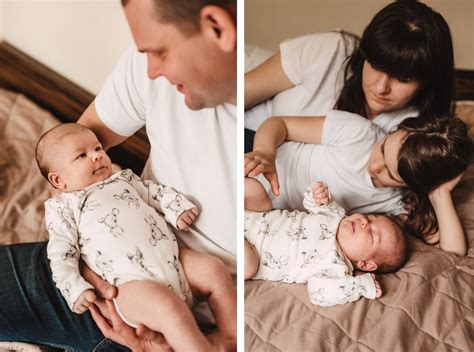 Rodzina z noworodkiem w domu