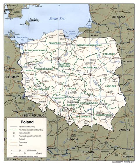 Mapa Polski z zaznaczonymi miastami o najwyższych zarobkach dla organizatorów targów