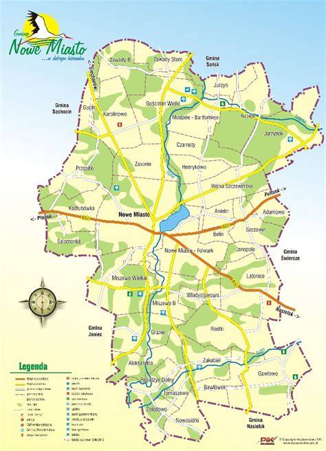 Mapa Powiatu Płońskiego