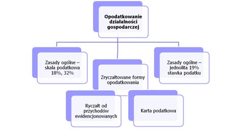 Schemat opodatkowania działalności gospodarczej