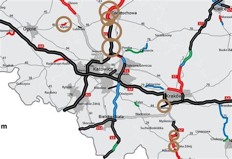Mapa Rembertowa z zaznaczonymi nowymi inwestycjami drogowymi
