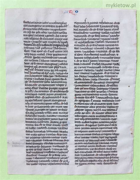 Fragment Biblii z zaznaczonymi zmianami