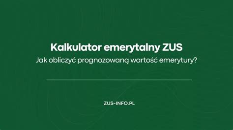 Kalkulator emerytalny